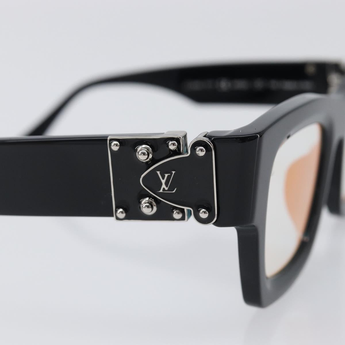 LOUIS VUITTON Charleston Justin Sunglasses Plastic Black Z1244E LV Auth 200174M