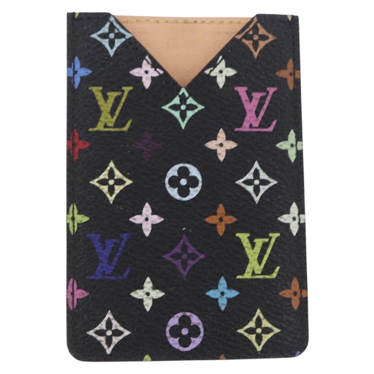 LOUIS VUITTON Monogram Multicolor Etui Miroir Mirror Black M92651 LV Auth 200179