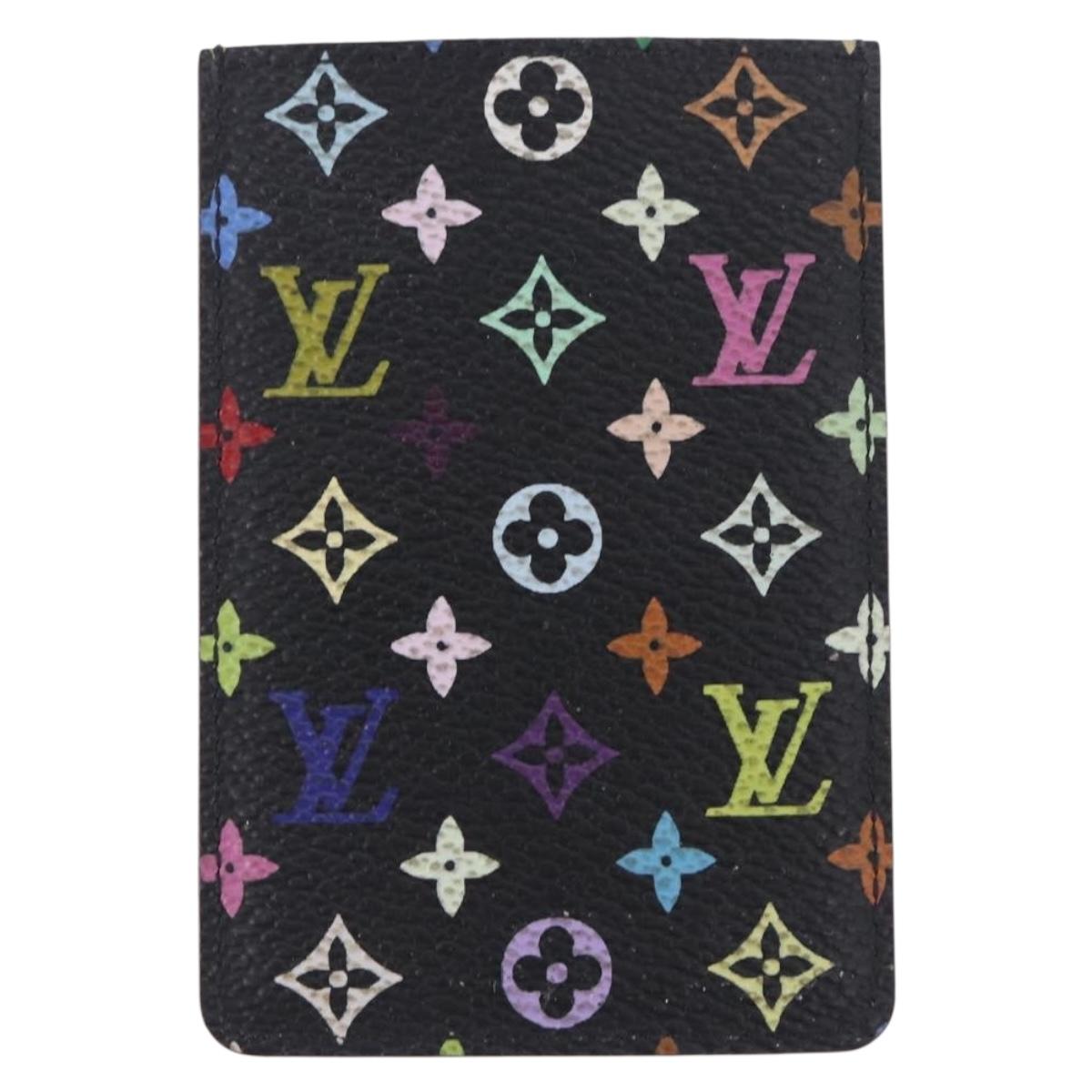 LOUIS VUITTON Monogram Multicolor Etui Miroir Mirror Black M92651 LV Auth 200179