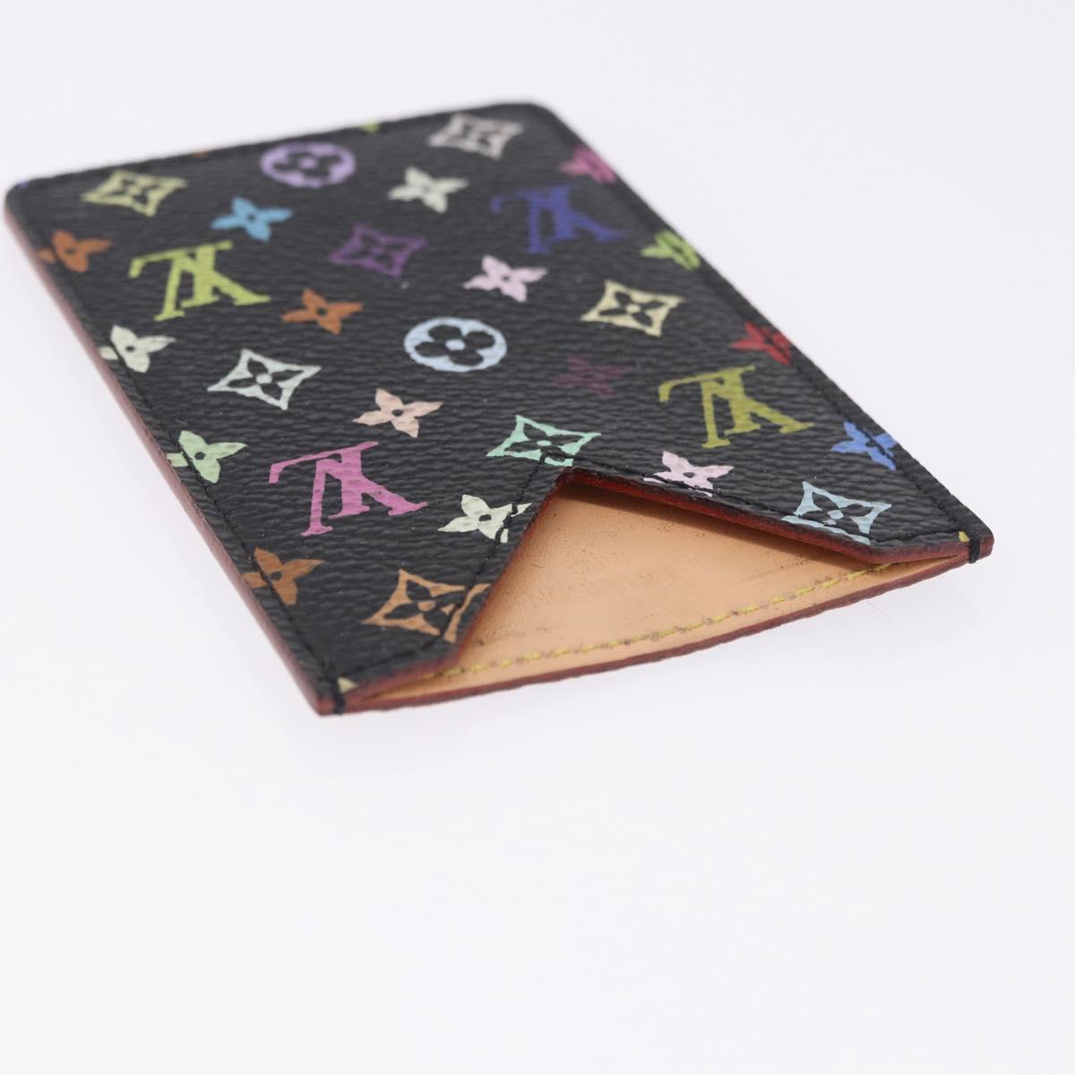 LOUIS VUITTON Monogram Multicolor Etui Miroir Mirror Black M92651 LV Auth 200179