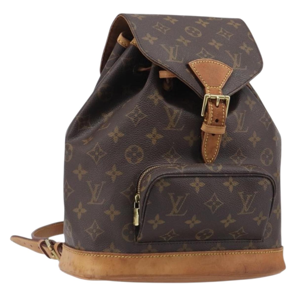 LOUIS VUITTON Monogram Montsouris MM Backpack M51136 LV Auth 200186