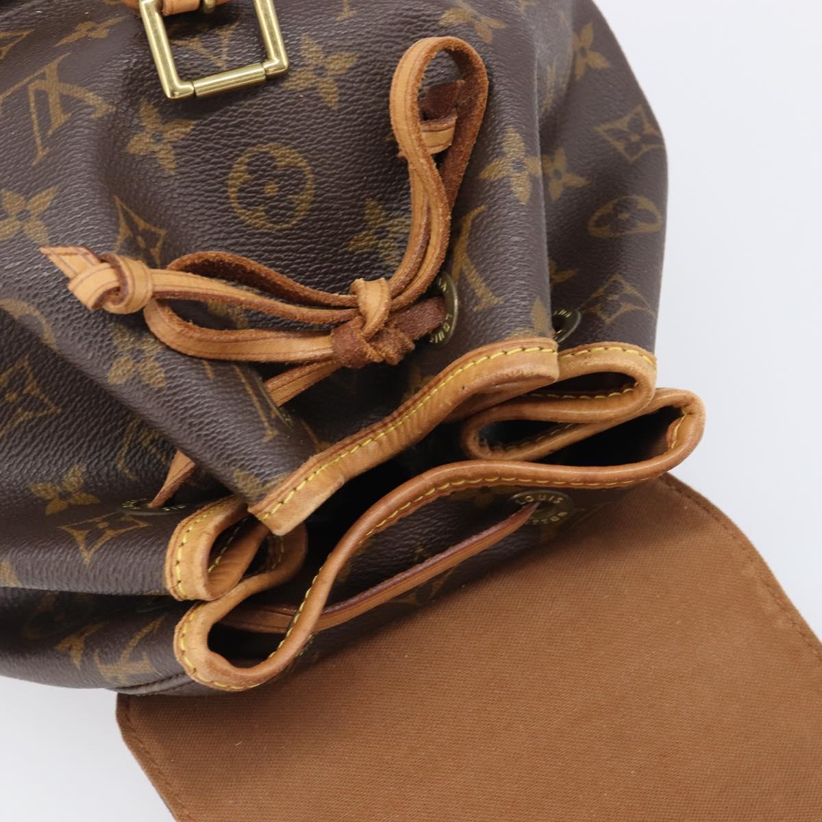 LOUIS VUITTON Monogram Montsouris MM Backpack M51136 LV Auth 200186