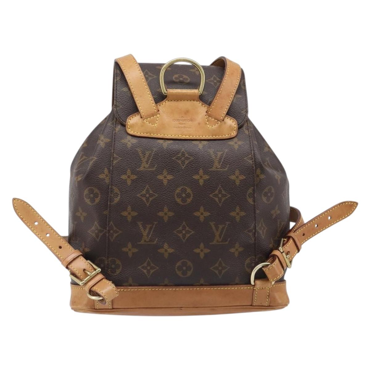 LOUIS VUITTON Monogram Montsouris MM Backpack M51136 LV Auth 200186