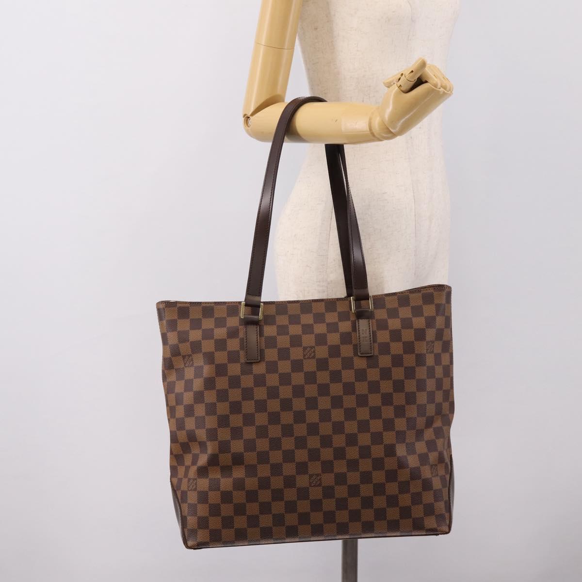 LOUIS VUITTON Damier Ebene Cabas Mezzo Tote Bag SPO LV Auth 200190V