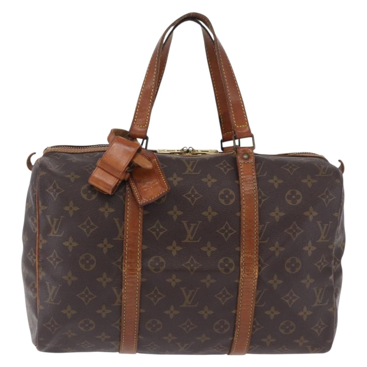LOUIS VUITTON Monogram Sac Souple 35 Boston Bag M41626 LV Auth 200191
