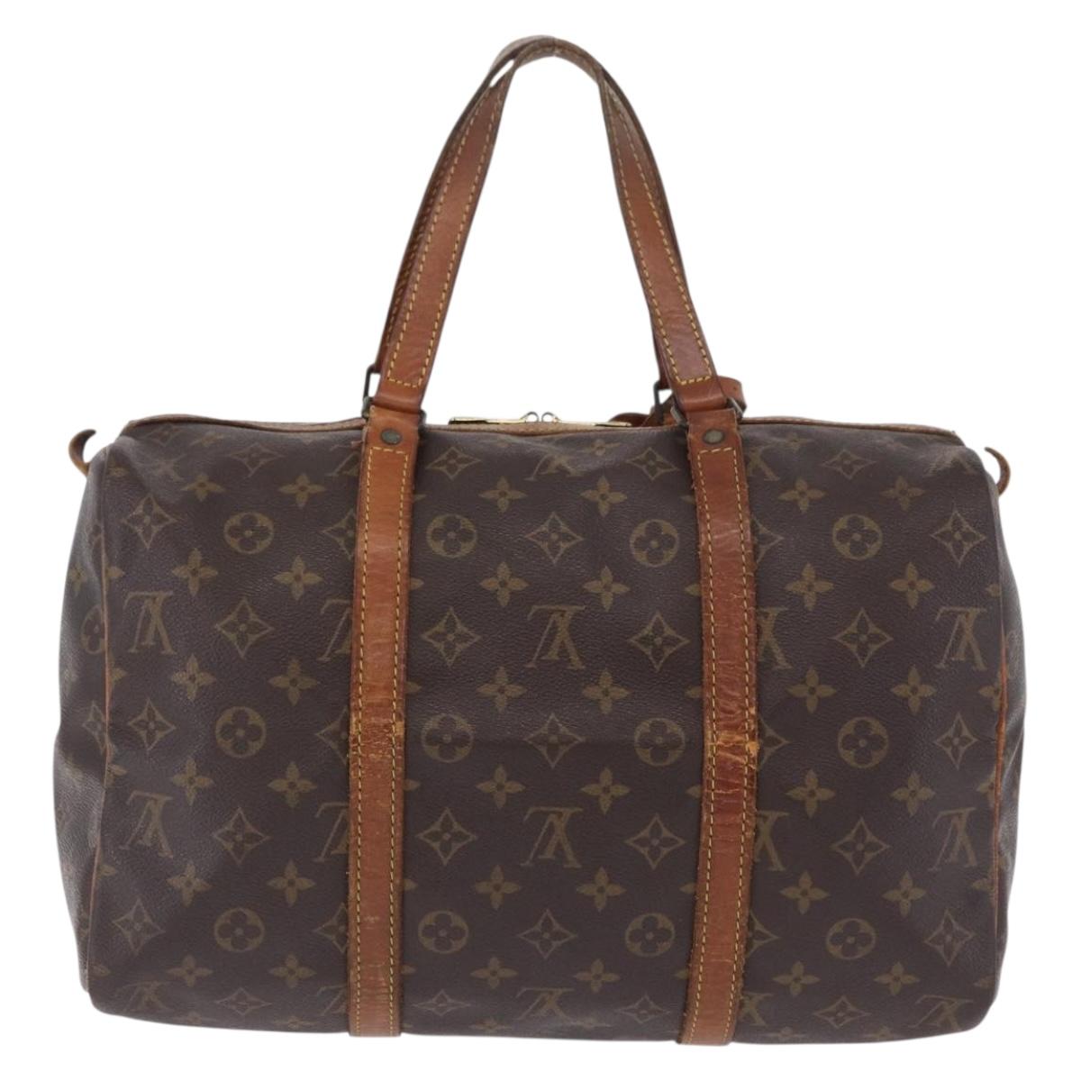 LOUIS VUITTON Monogram Sac Souple 35 Boston Bag M41626 LV Auth 200191