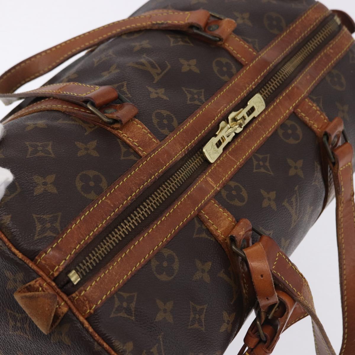LOUIS VUITTON Monogram Sac Souple 35 Boston Bag M41626 LV Auth 200191