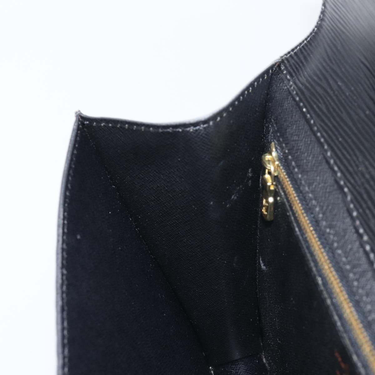 LOUIS VUITTON Epi Montaigne 27 Clutch Bag Black M52652 LV Auth 200196