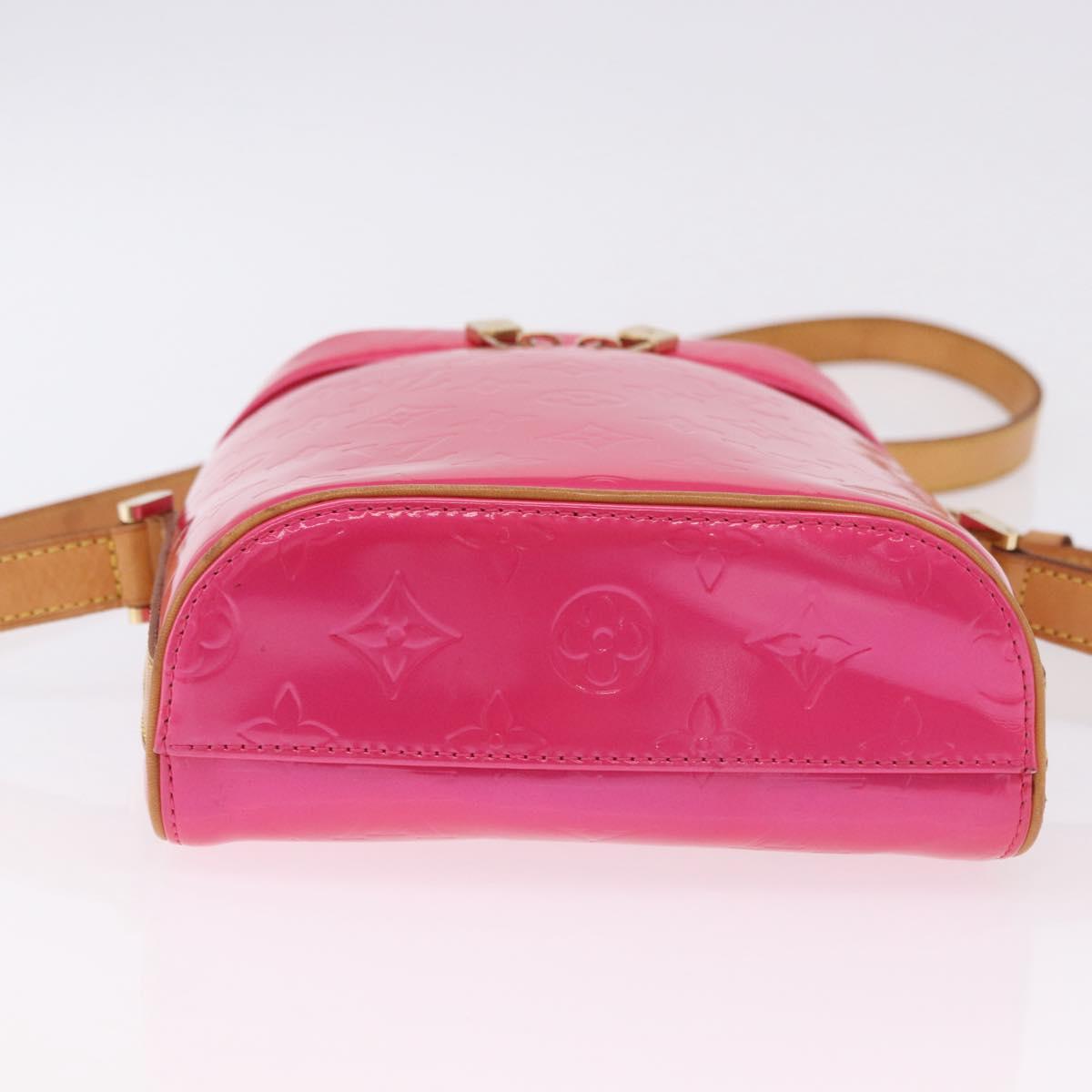 LOUIS VUITTON Monogram Vernis Sullivan Vertical Fuchsia Pink M91259 Auth 200199V
