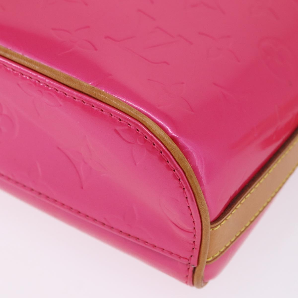 LOUIS VUITTON Monogram Vernis Sullivan Vertical Fuchsia Pink M91259 Auth 200199V