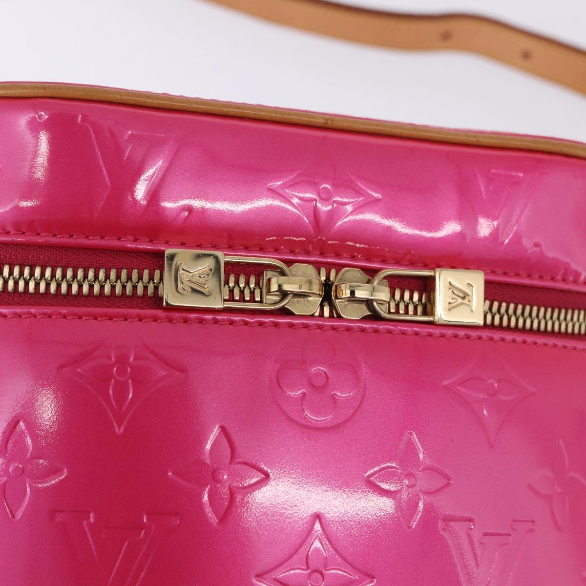 LOUIS VUITTON Monogram Vernis Sullivan Vertical Fuchsia Pink M91259 Auth 200199V