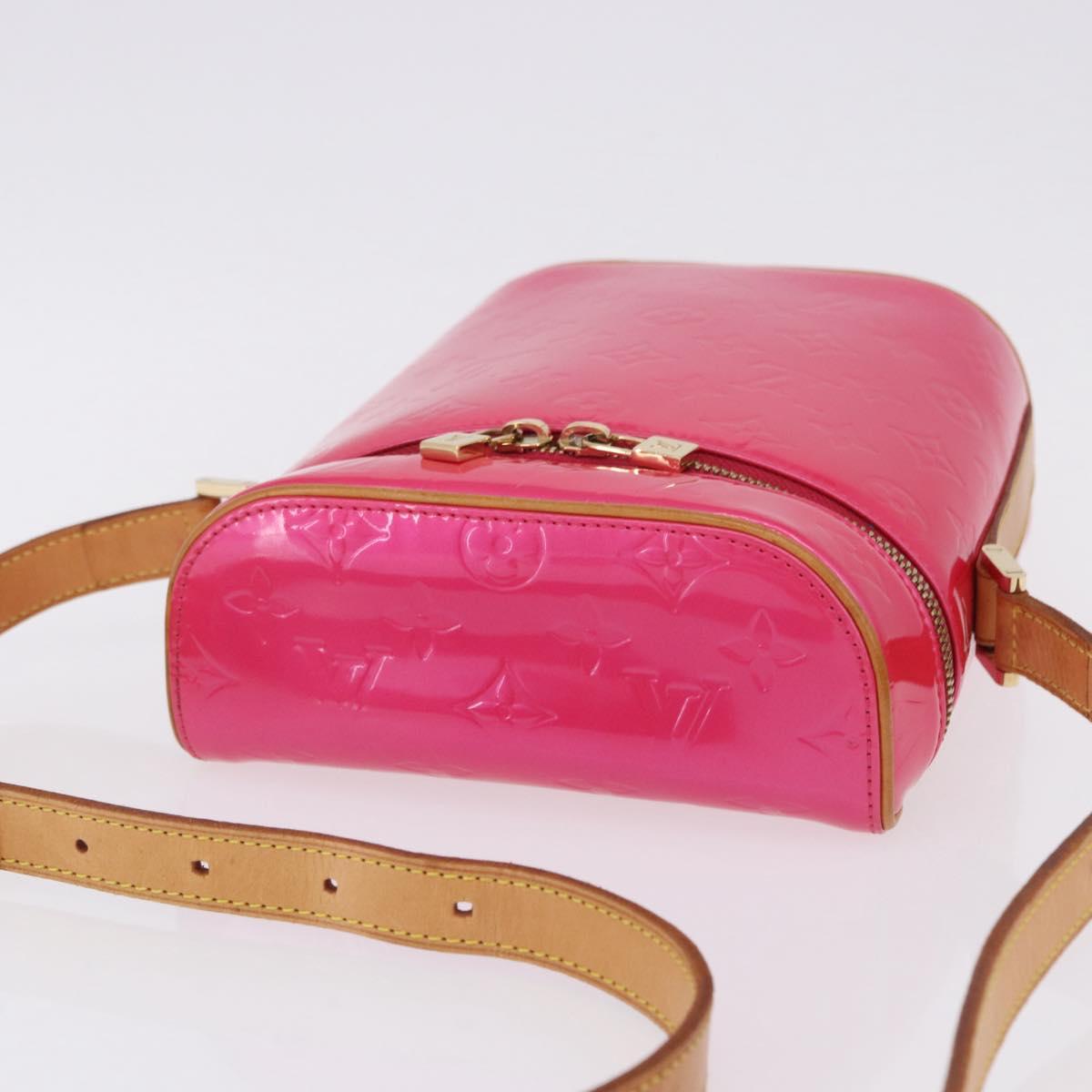 LOUIS VUITTON Monogram Vernis Sullivan Vertical Fuchsia Pink M91259 Auth 200199V