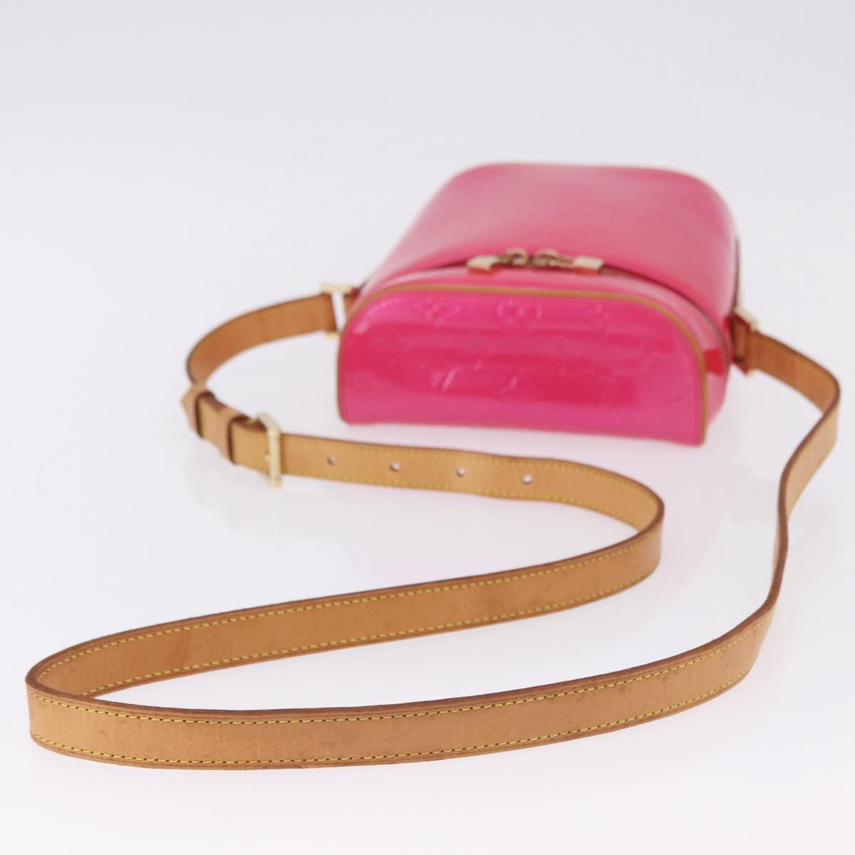 LOUIS VUITTON Monogram Vernis Sullivan Vertical Fuchsia Pink M91259 Auth 200199V