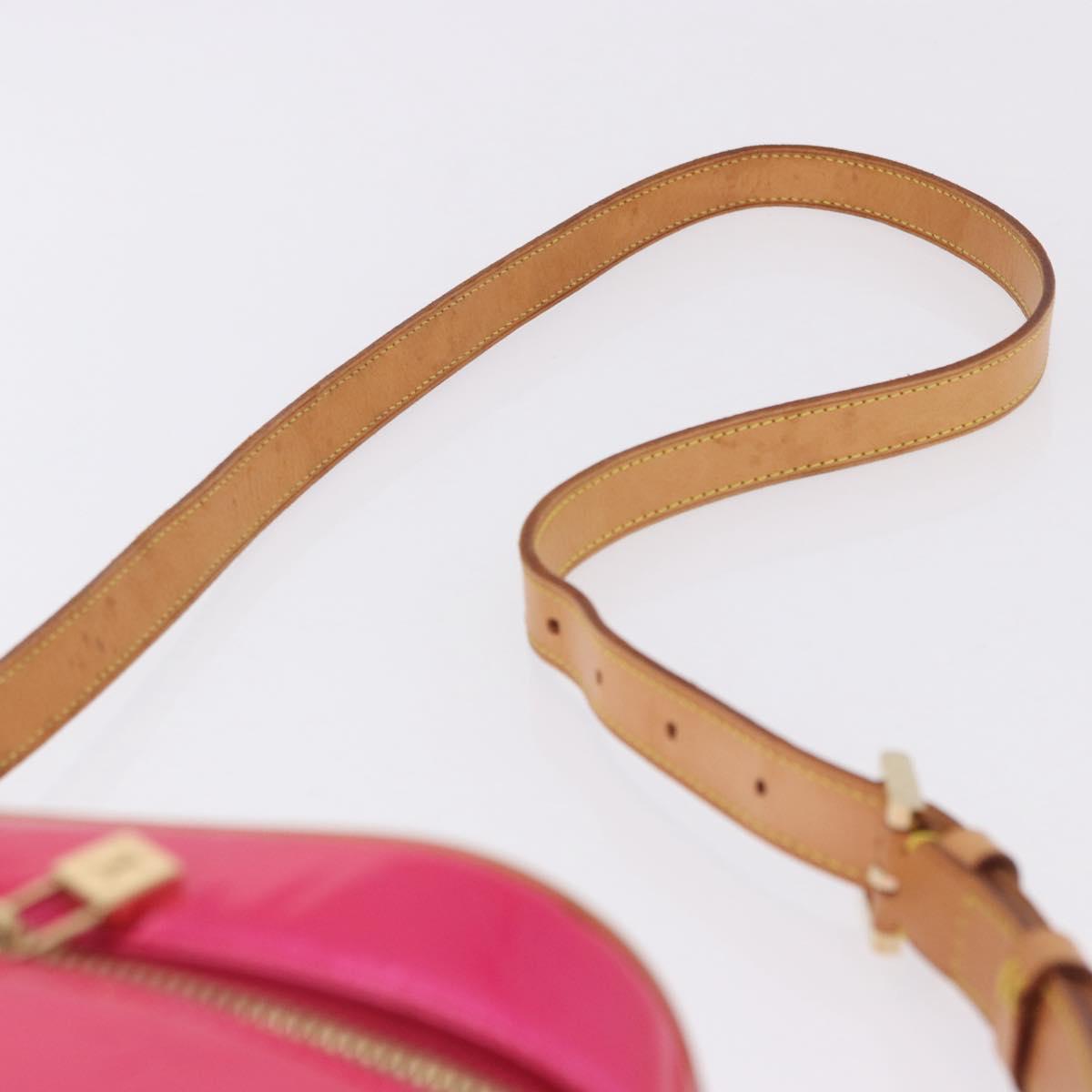 LOUIS VUITTON Monogram Vernis Sullivan Vertical Fuchsia Pink M91259 Auth 200199V