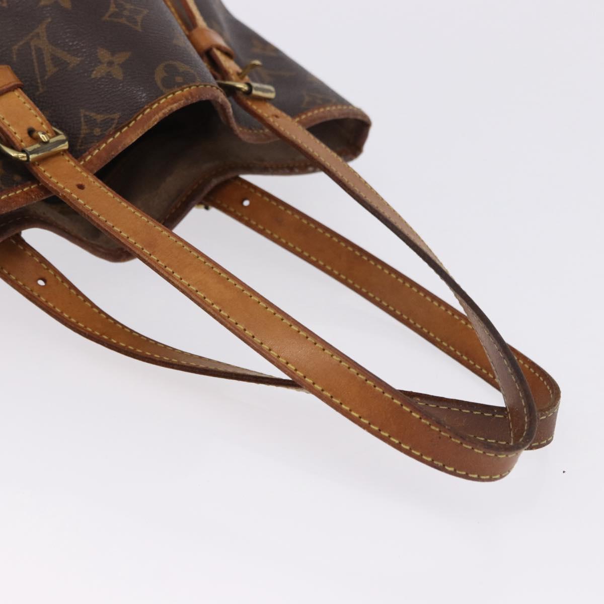 LOUIS VUITTON Monogram Bucket GM Shoulder Bag M42236 LV Auth 200209
