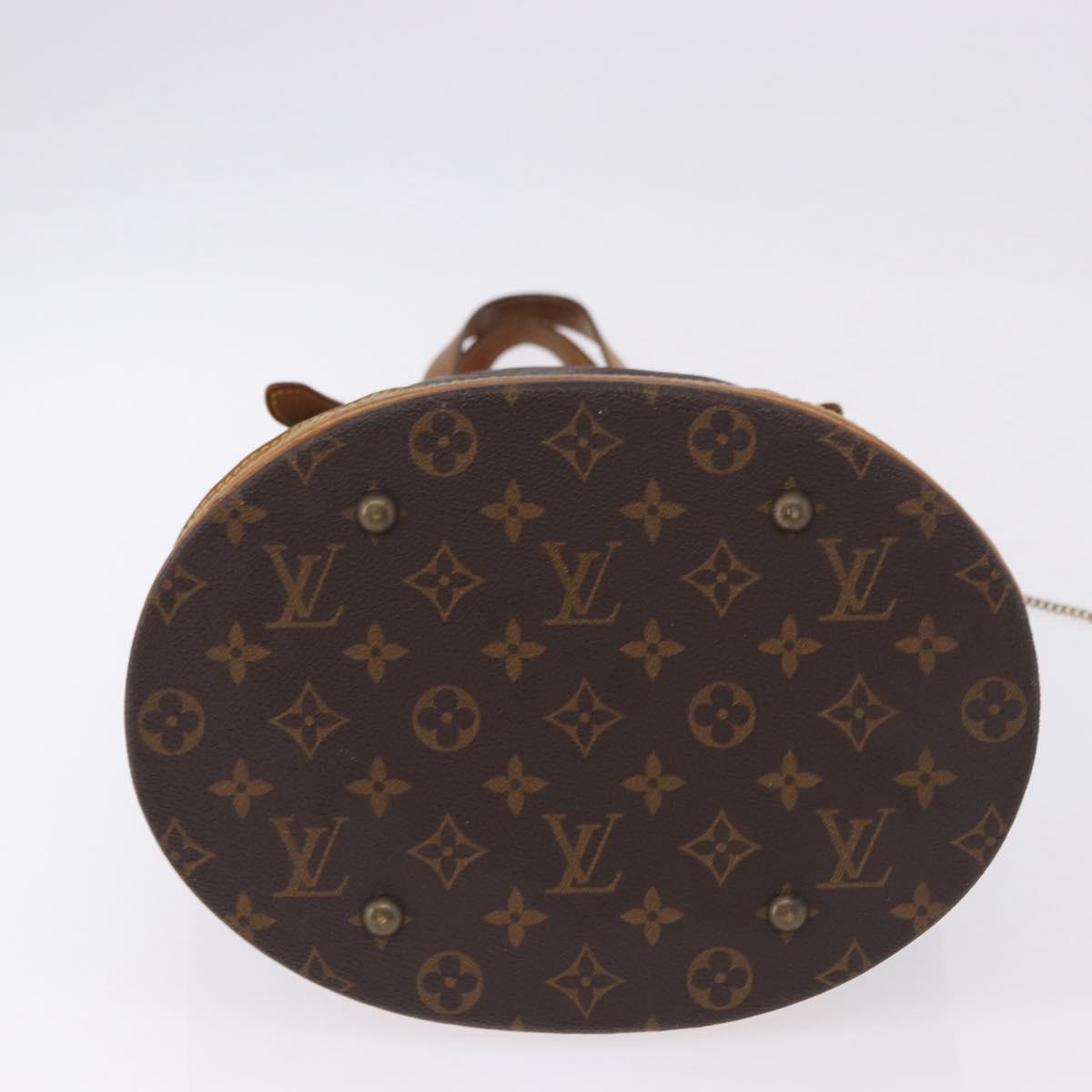 LOUIS VUITTON Monogram Bucket GM Shoulder Bag M42236 LV Auth 200209
