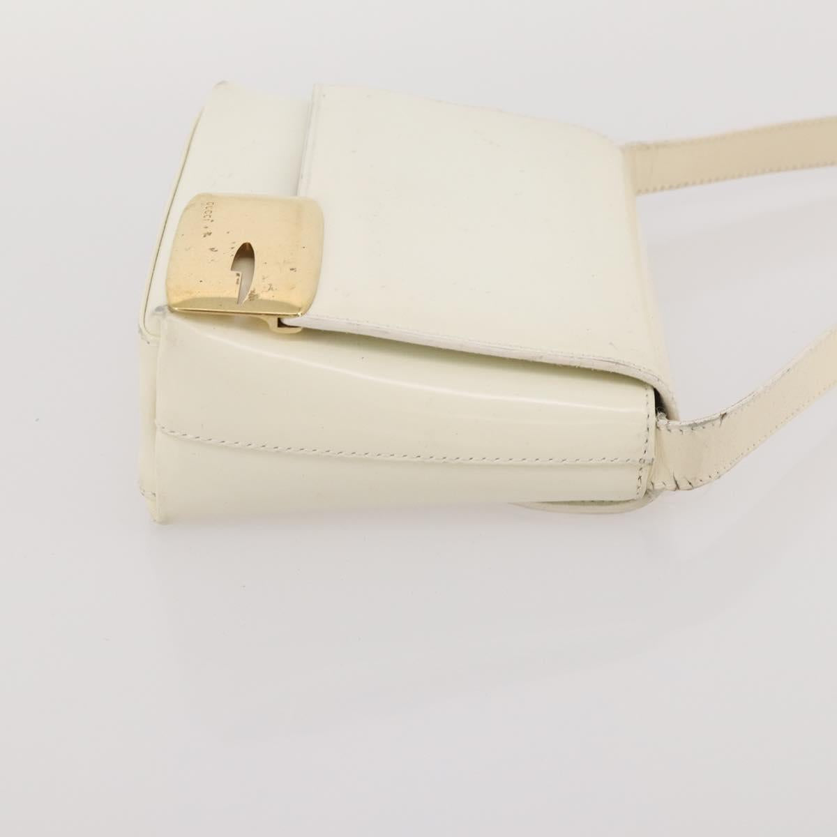 GUCCI Bamboo Shoulder Bag Hand Bag Leather 2 Set Black White Auth 200210