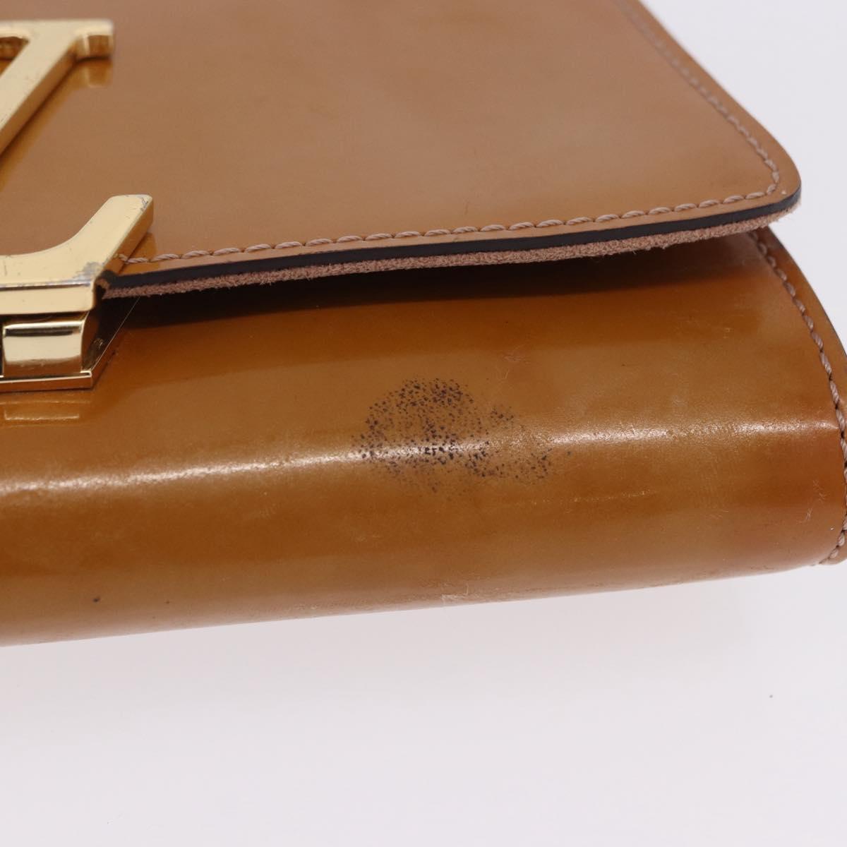 LOUIS VUITTON Vernis Pochette Louise GM Clutch Bag Dunne LV Auth 200232