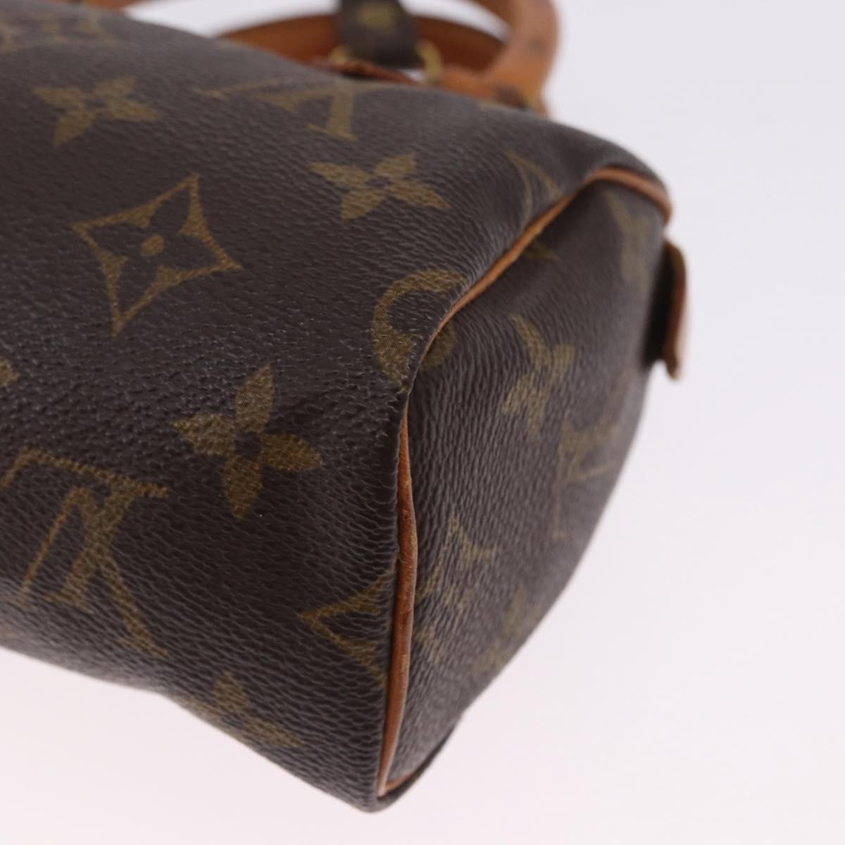 LOUIS VUITTON Monogram Mini Speedy Hand Bag M41534 LV Auth 200237V