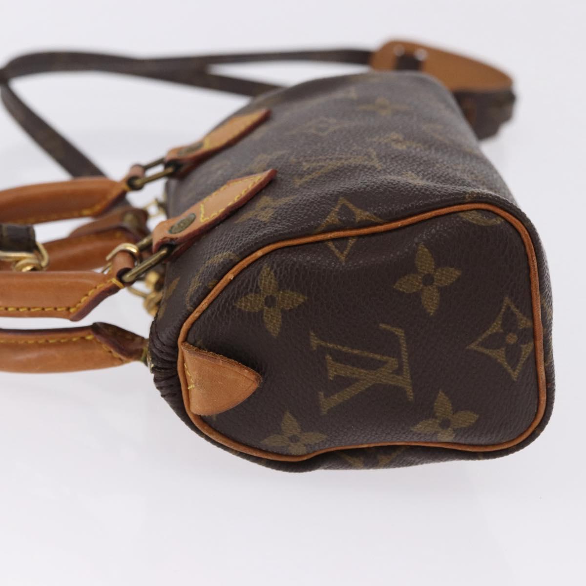 LOUIS VUITTON Monogram Mini Speedy Hand Bag M41534 LV Auth 200237V