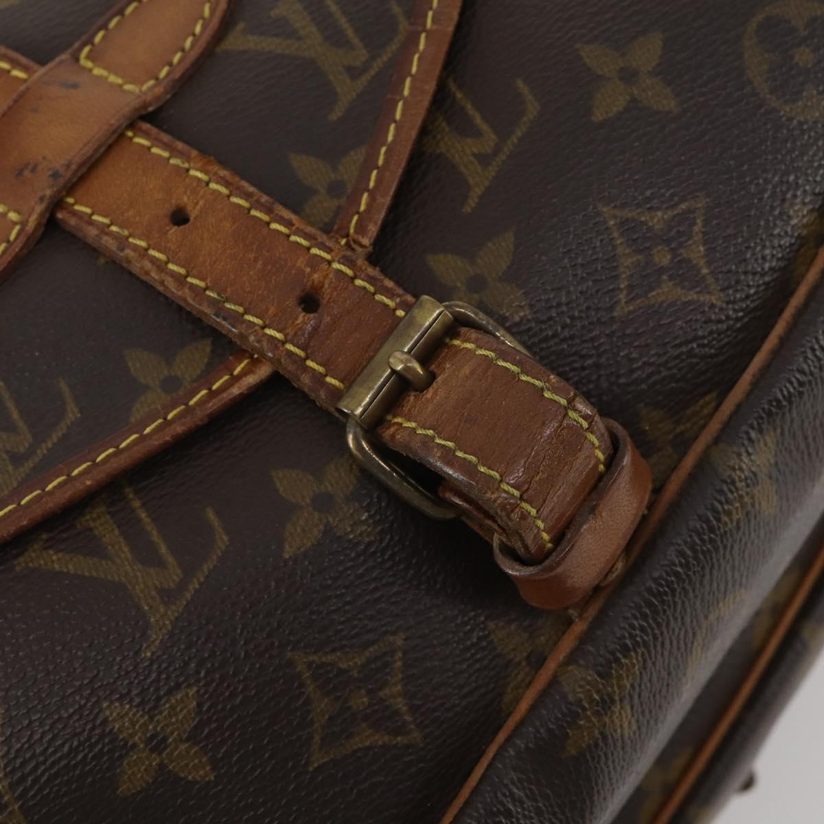 LOUIS VUITTON Monogram Saumur 30 Shoulder Bag M42256 LV Auth 200240
