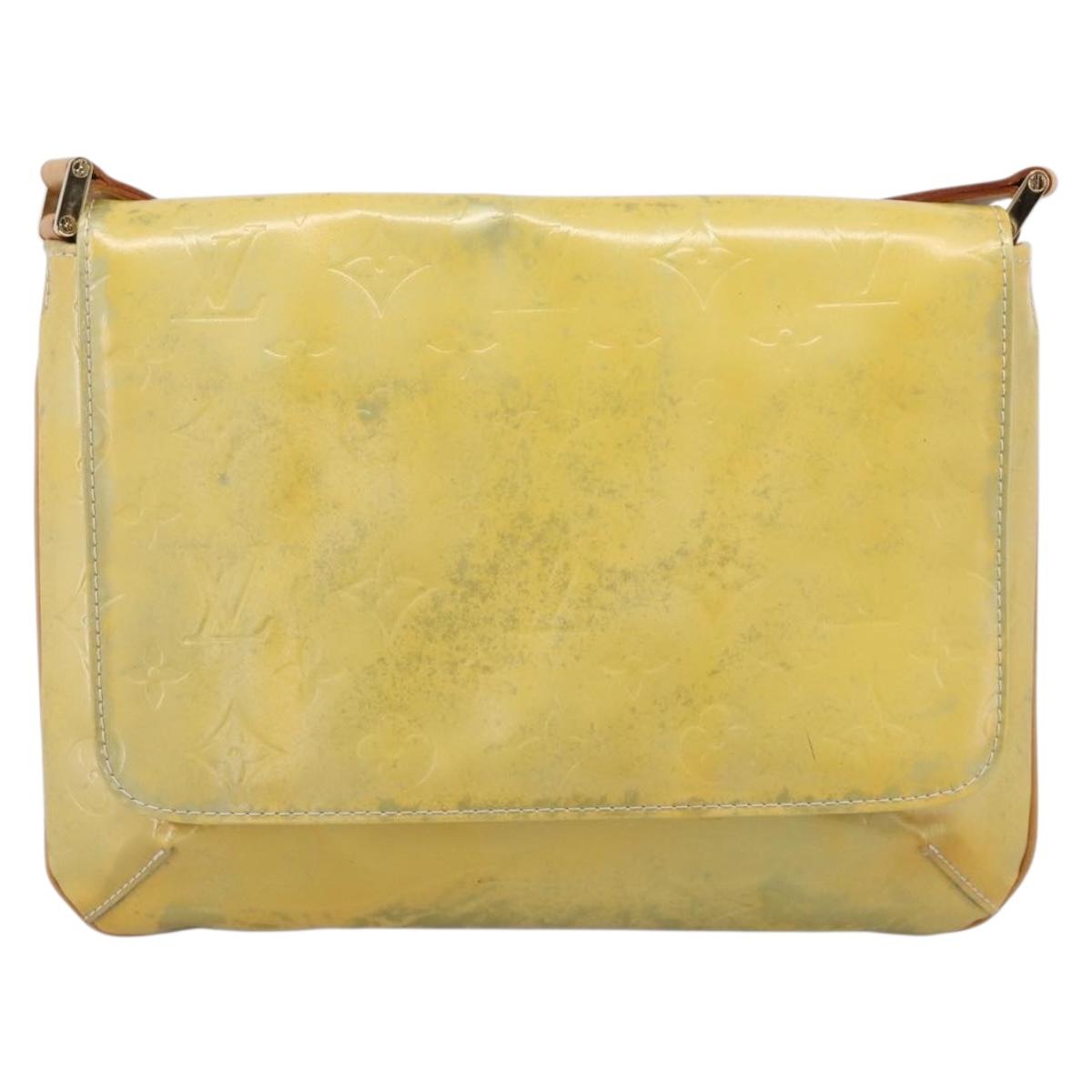 LOUIS VUITTON Monogram Vernis Thompson Street Bag Gris M91008 LV Auth 200242