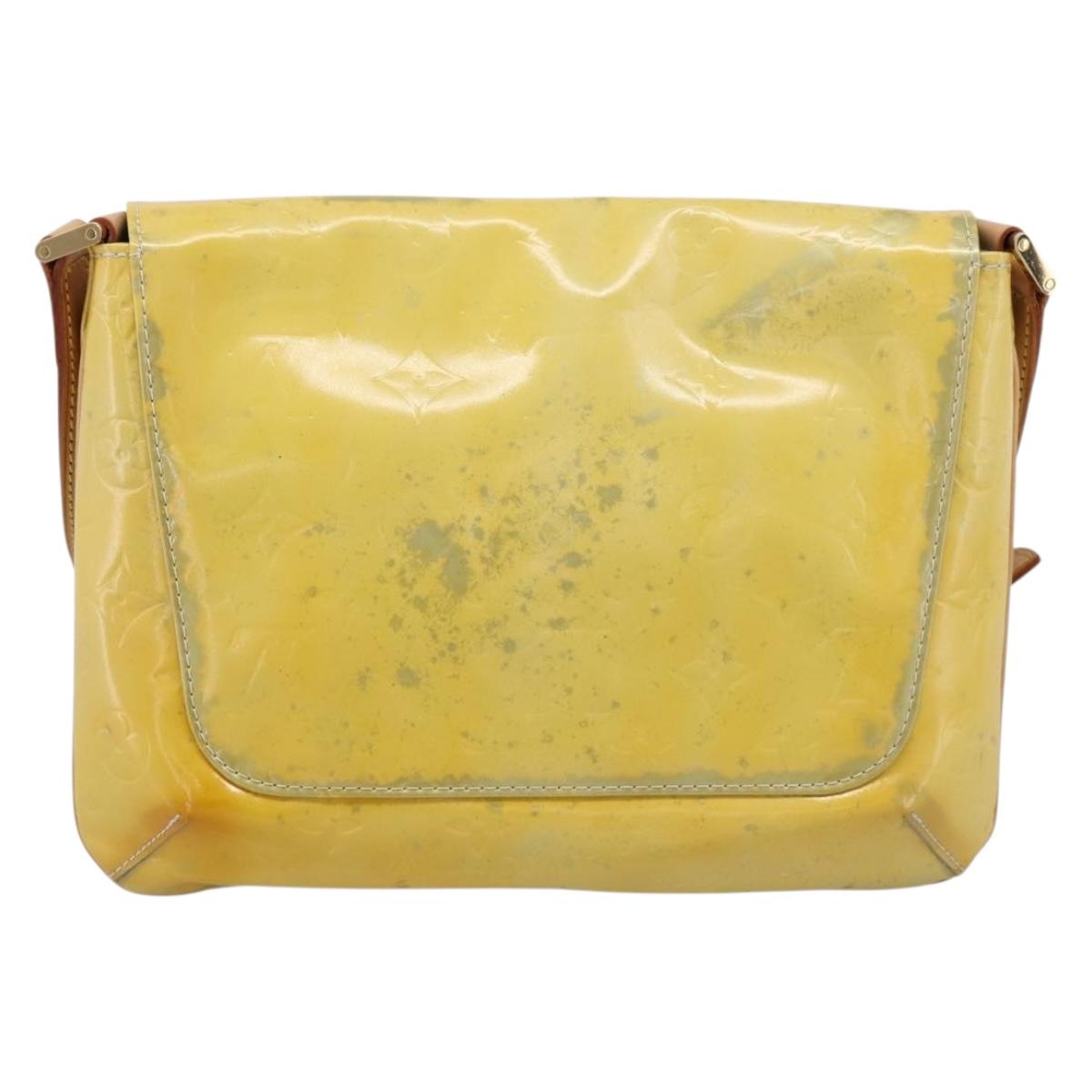 LOUIS VUITTON Monogram Vernis Thompson Street Bag Gris M91008 LV Auth 200242