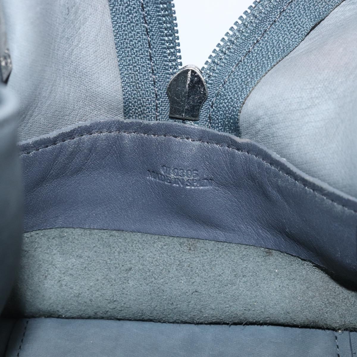 LOEWE Americana 28 Hand Bag Suede Gray Silver Auth 200243A