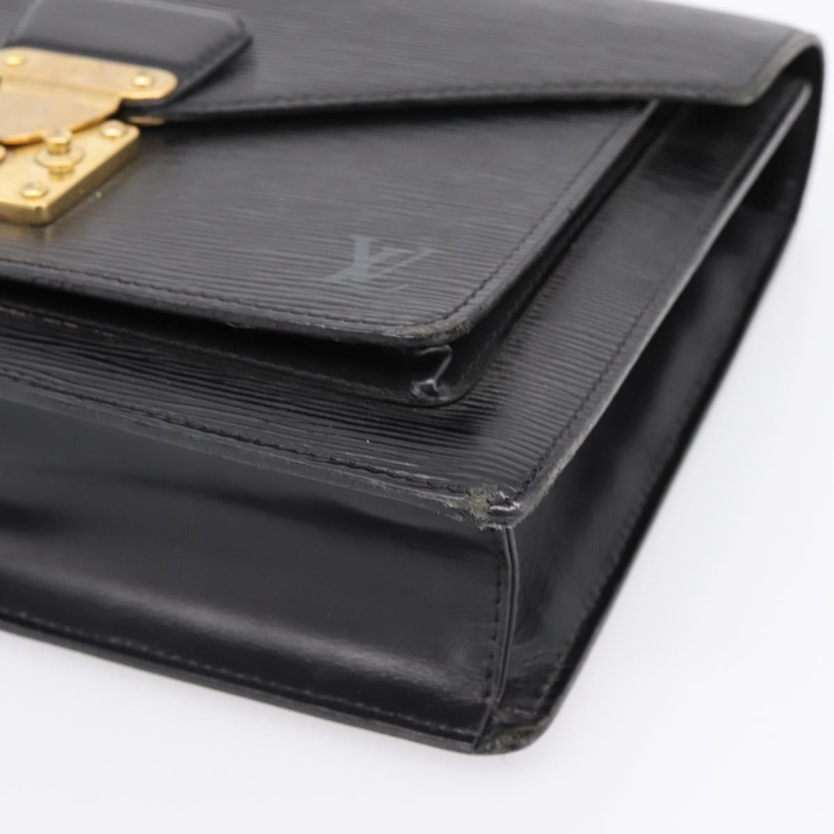 LOUIS VUITTON Epi Monceau 28 Hand Bag Black M52122 LV Auth 200248