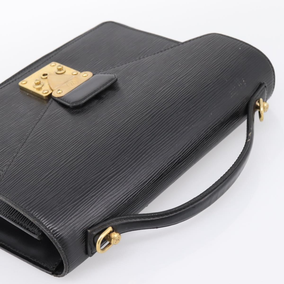 LOUIS VUITTON Epi Monceau 28 Hand Bag Black M52122 LV Auth 200248