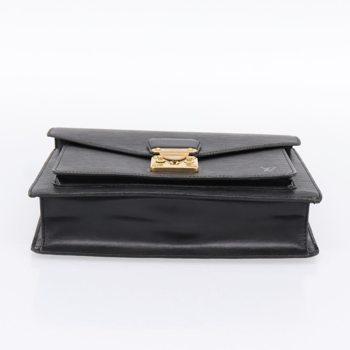 LOUIS VUITTON Epi Monceau 28 Hand Bag Black M52122 LV Auth 200248