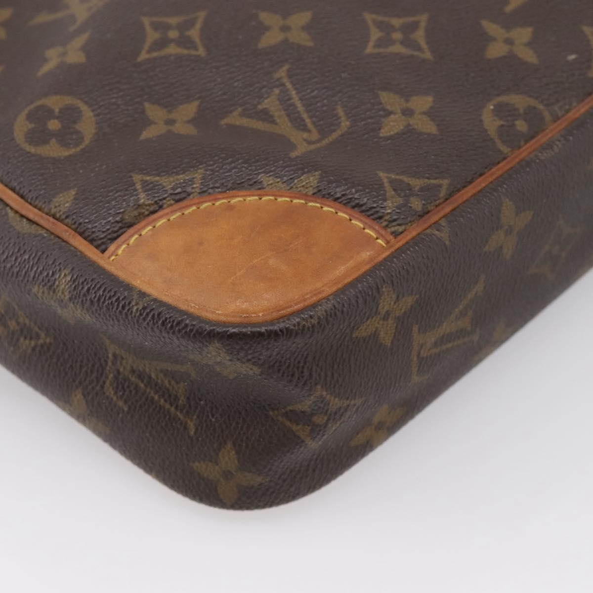 LOUIS VUITTON Monogram Compiegne 28 Clutch Bag M51845 LV Auth 200251