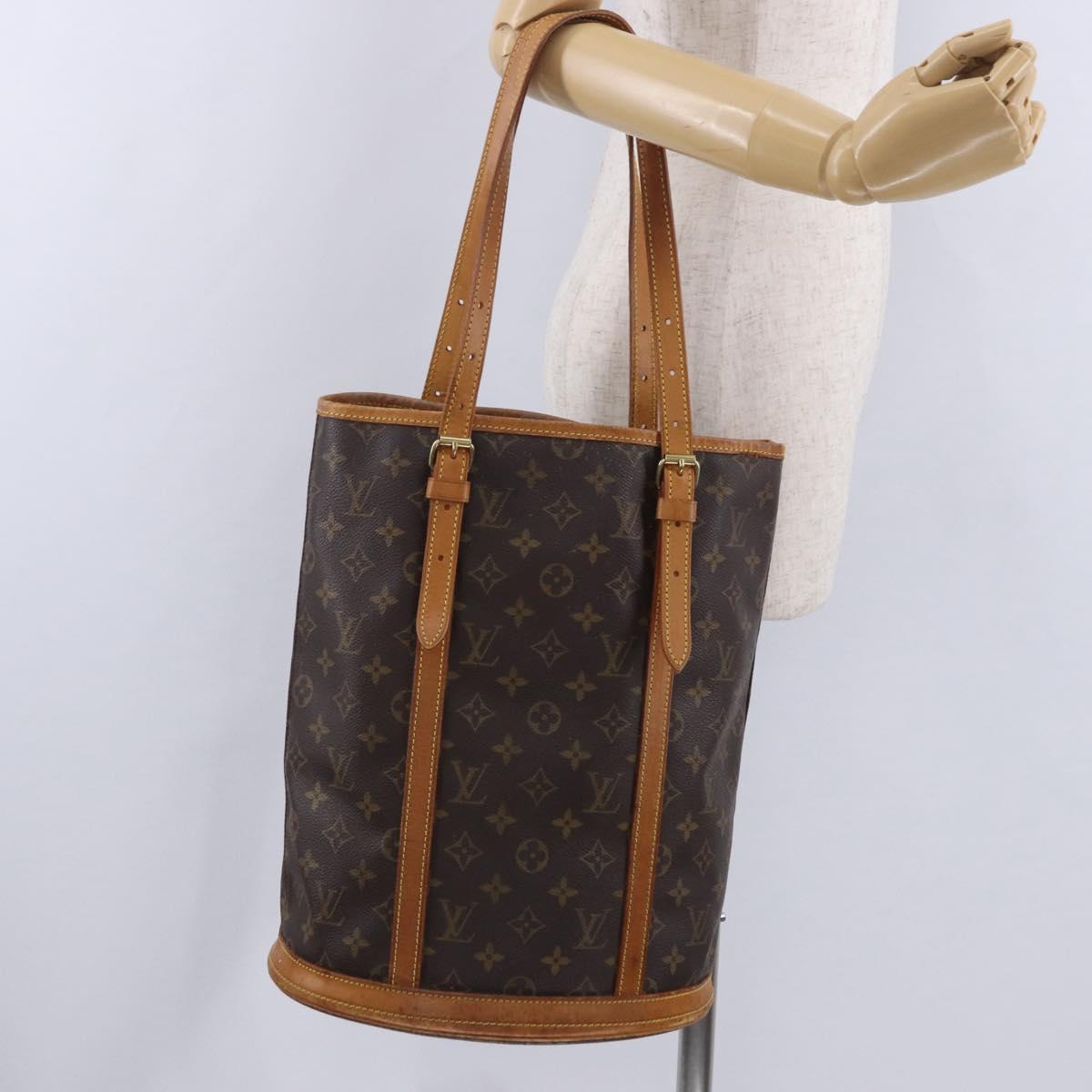 LOUIS VUITTON Monogram Bucket GM Shoulder Bag M42236 LV Auth 200267