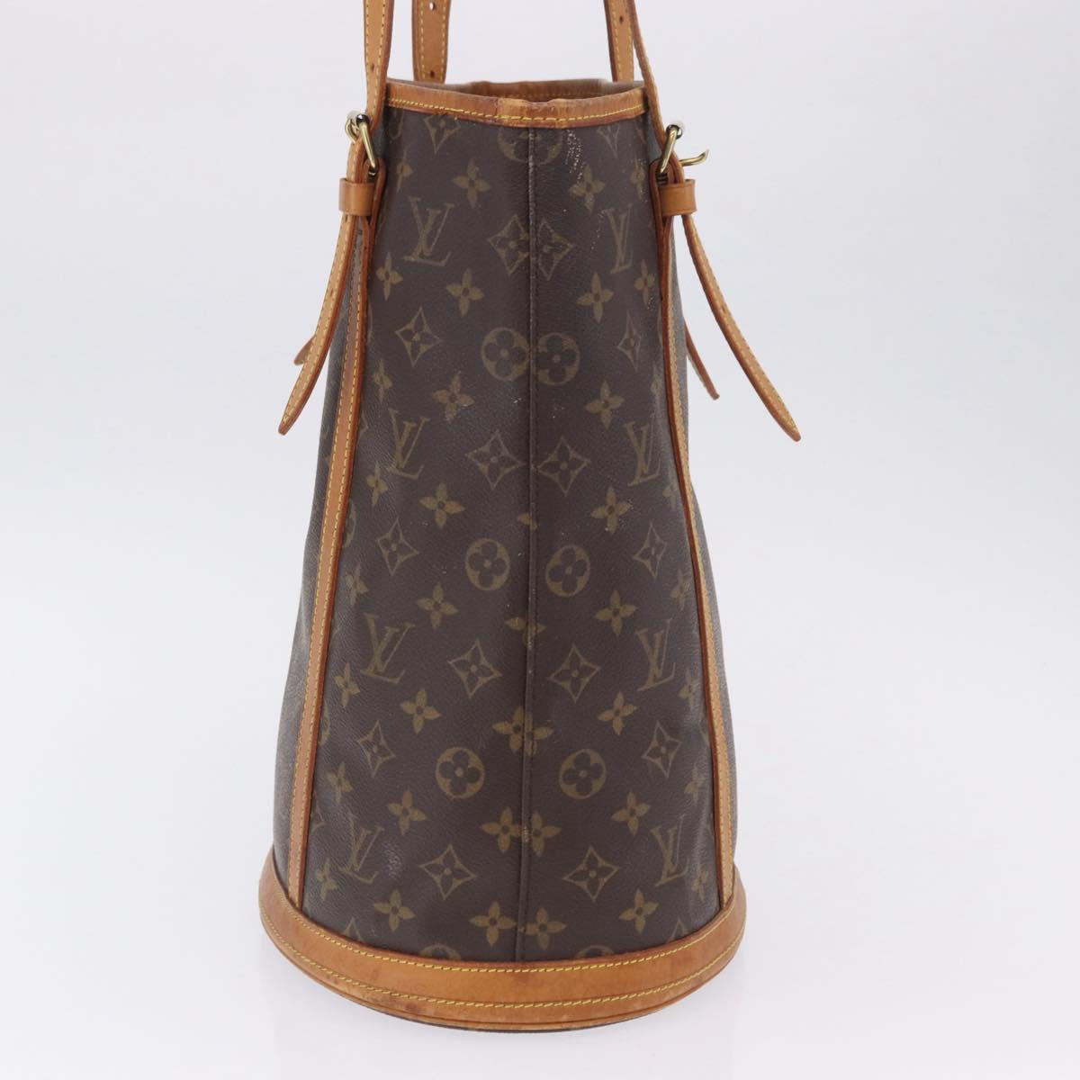 LOUIS VUITTON Monogram Bucket GM Shoulder Bag M42236 LV Auth 200267