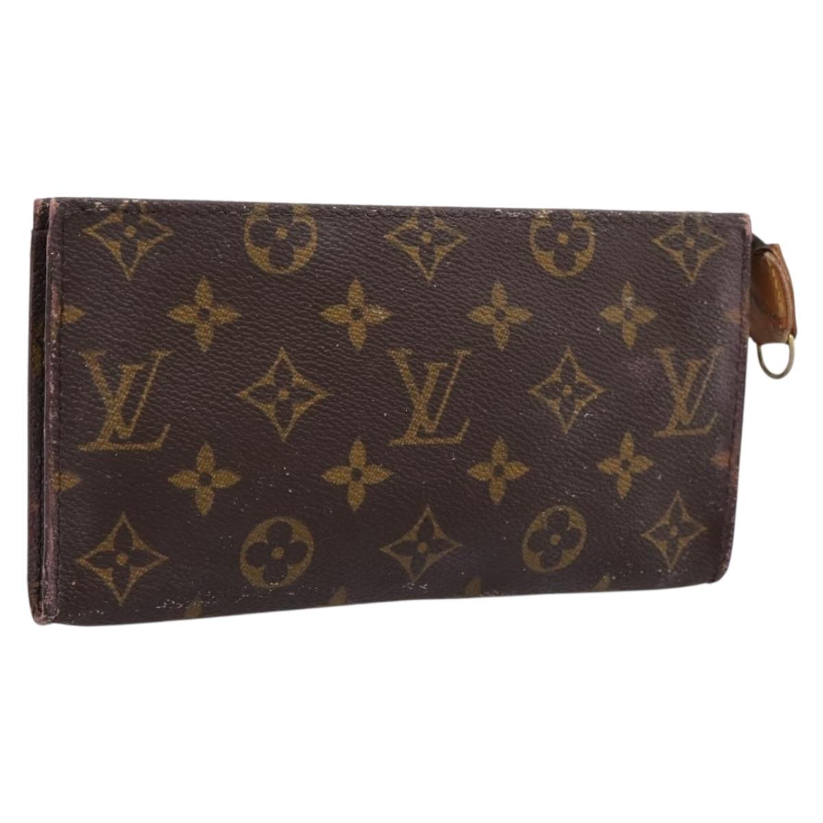LOUIS VUITTON Monogram Bucket GM Accessory Pouch LV Auth 200268