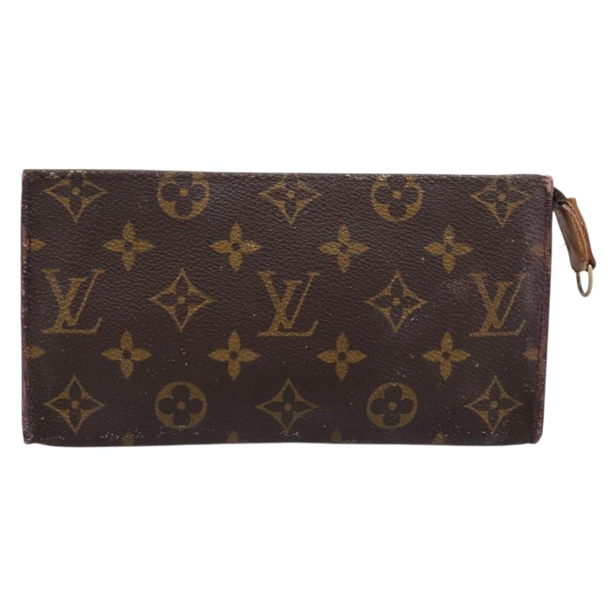 LOUIS VUITTON Monogram Bucket GM Accessory Pouch LV Auth 200268
