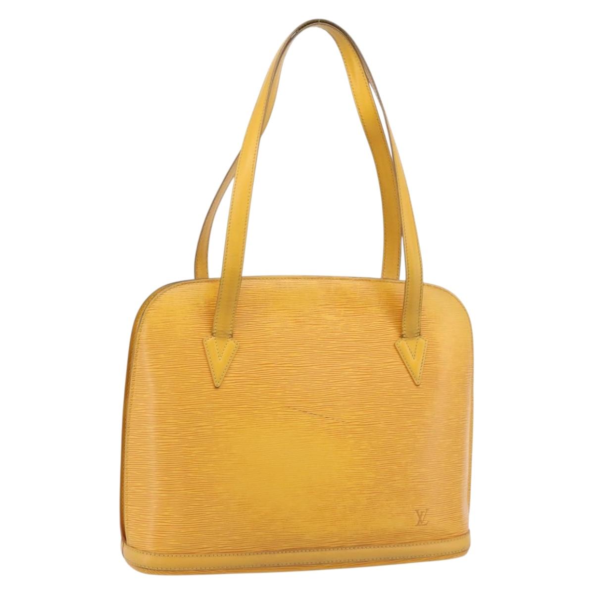 LOUIS VUITTON Epi Lussac Shoulder Bag Yellow M52289 LV Auth 200272