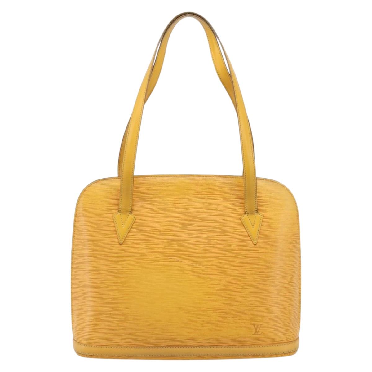 LOUIS VUITTON Epi Lussac Shoulder Bag Yellow M52289 LV Auth 200272