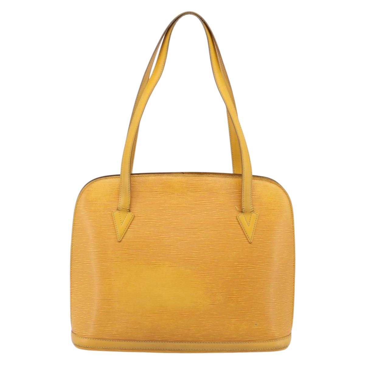 LOUIS VUITTON Epi Lussac Shoulder Bag Yellow M52289 LV Auth 200272