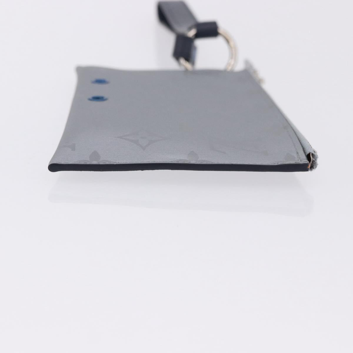 LOUIS VUITTON Monogram Satellite Alpha Pouch Silver M44178 LV Auth 200275V