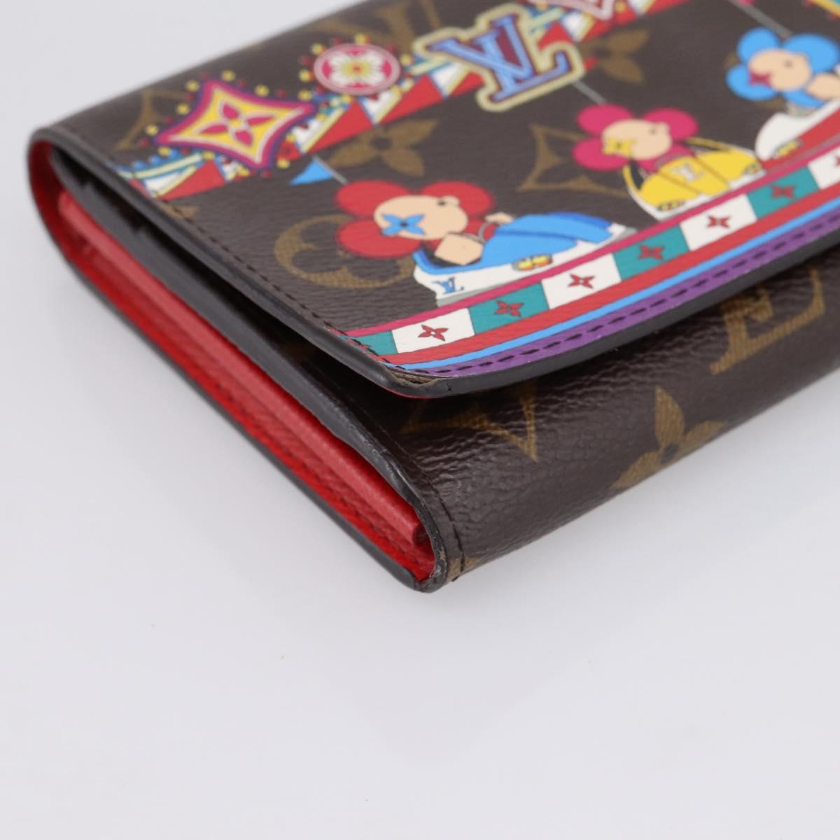 LOUIS VUITTON Vivienne Portefeuille Sarah Long Wallet M69747 LV Auth 200277