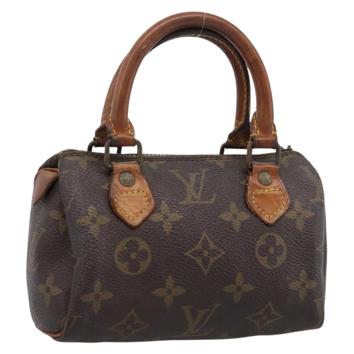 LOUIS VUITTON Monogram Mini Speedy Hand Bag M41534 LV Auth 200278