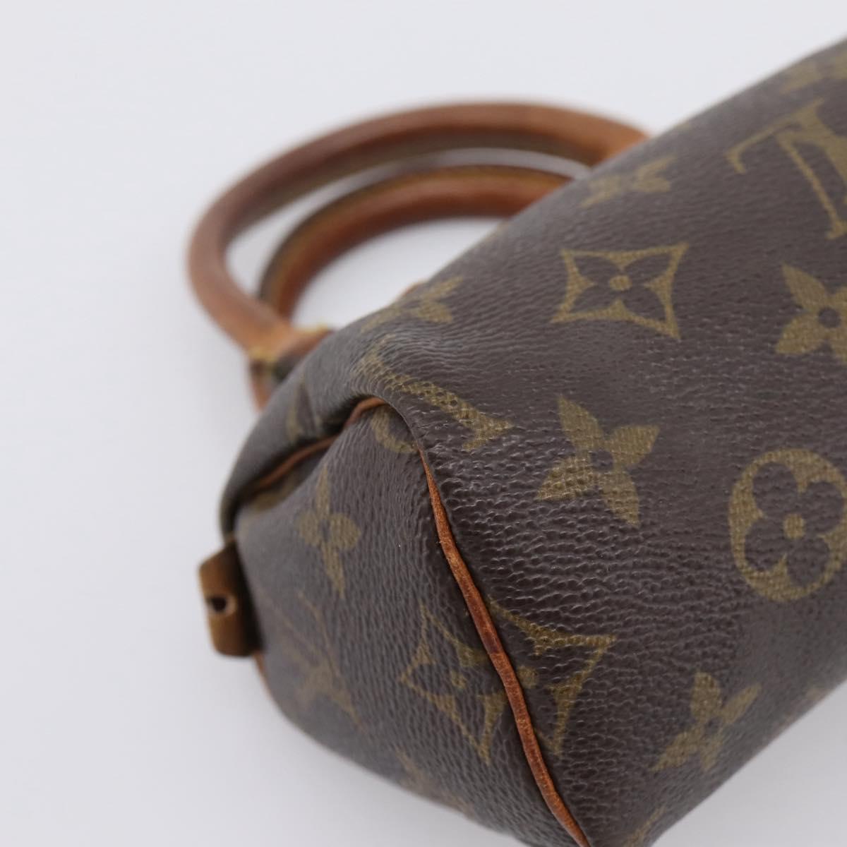 LOUIS VUITTON Monogram Mini Speedy Hand Bag M41534 LV Auth 200278