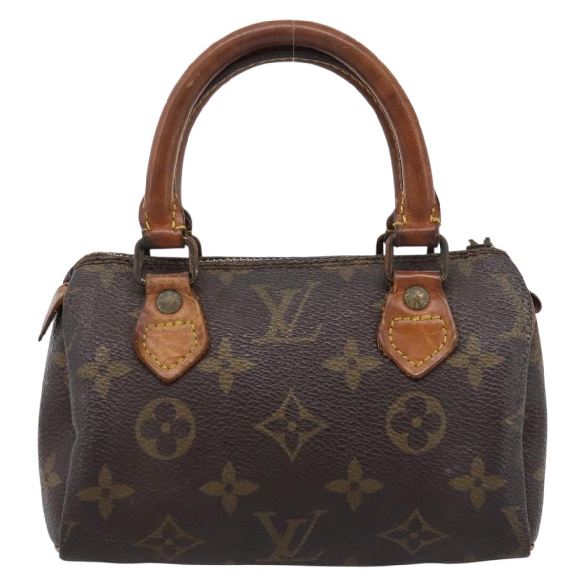 LOUIS VUITTON Monogram Mini Speedy Hand Bag M41534 LV Auth 200278