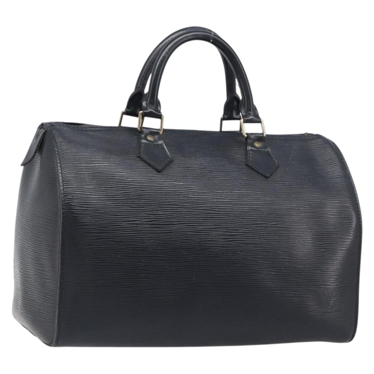 LOUIS VUITTON Epi Speedy 30 Hand Bag Noir Black M43002 LV Auth 200283