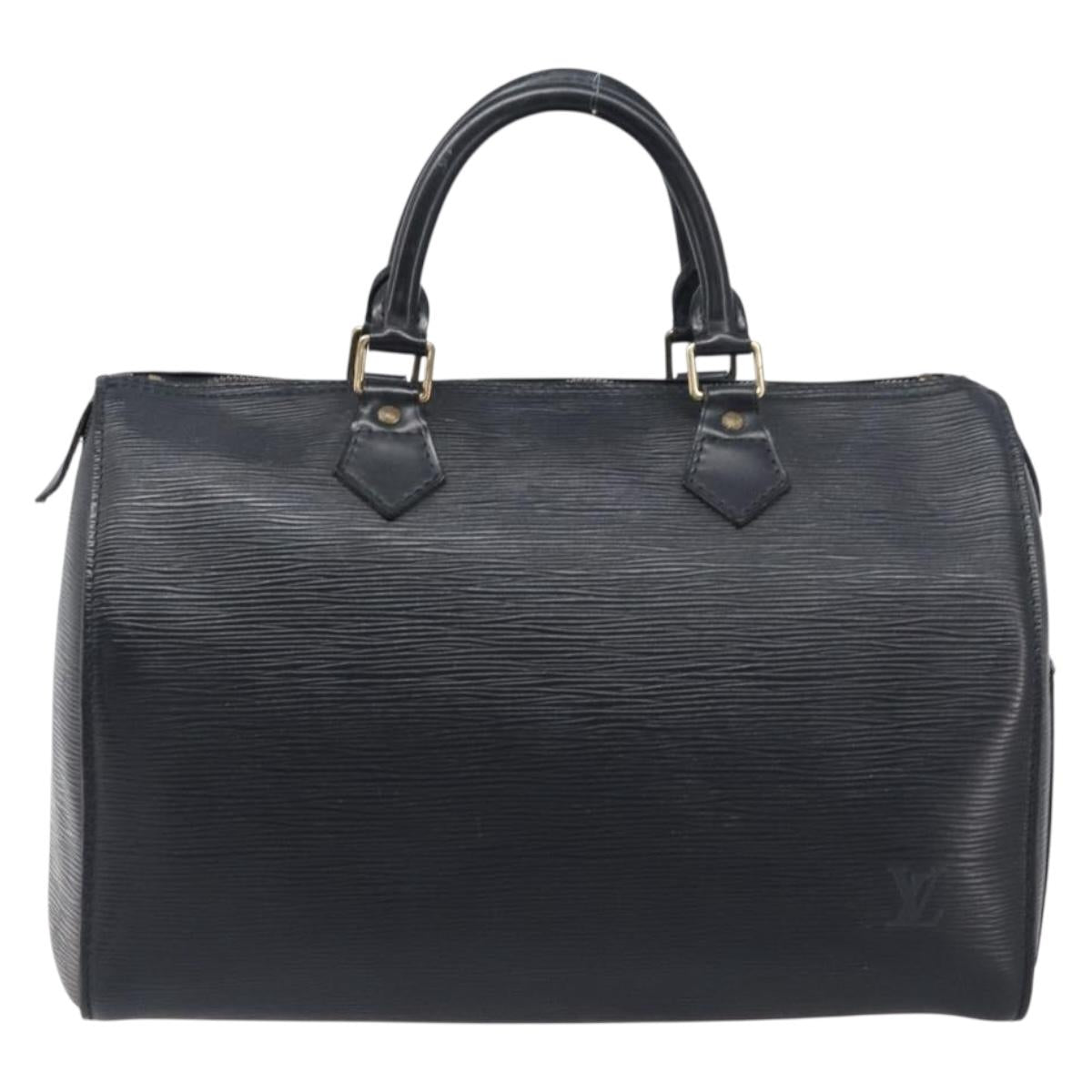 LOUIS VUITTON Epi Speedy 30 Hand Bag Noir Black M43002 LV Auth 200283