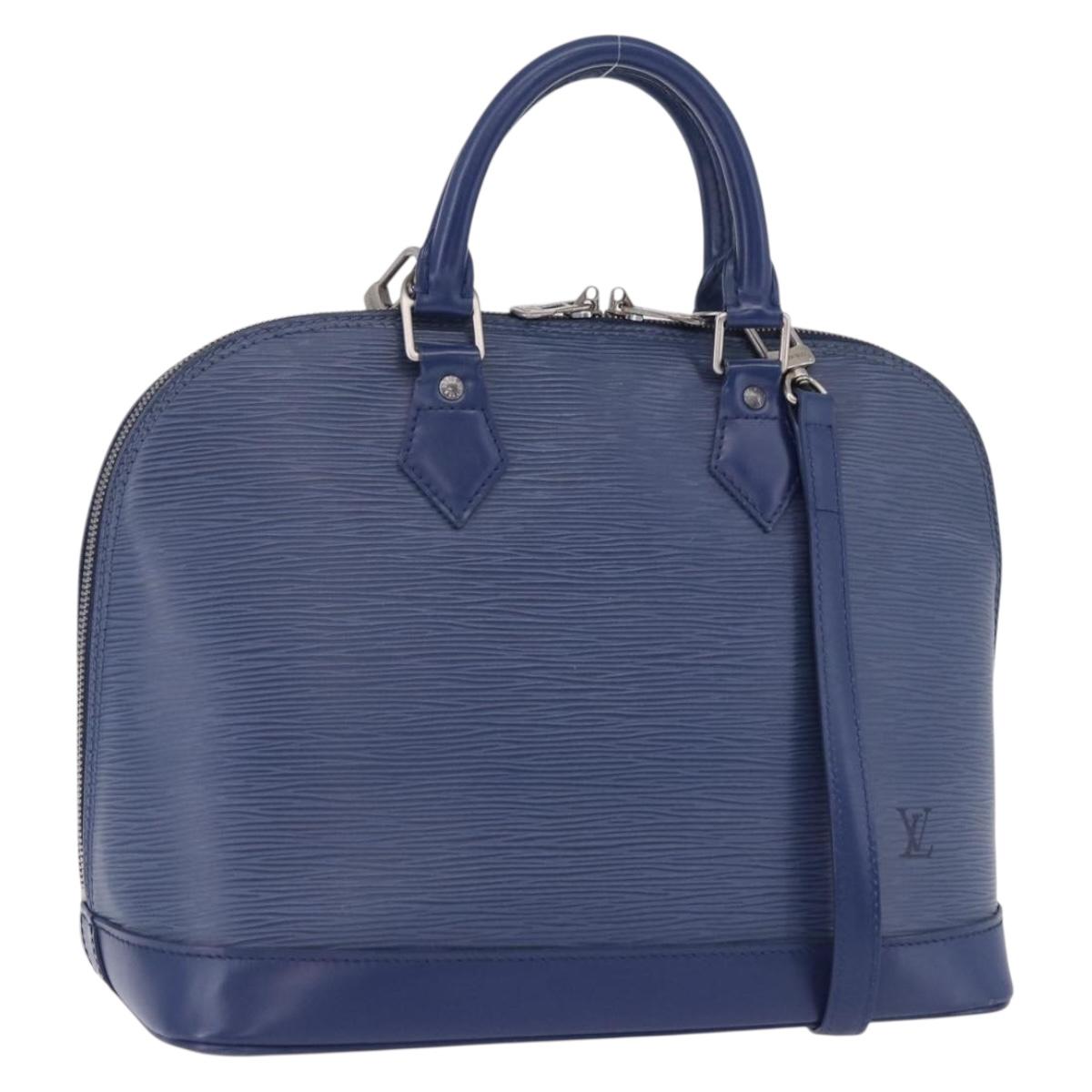 LOUIS VUITTON Epi Alma Hand Bag Myrtille M5214G LV Auth 200284V