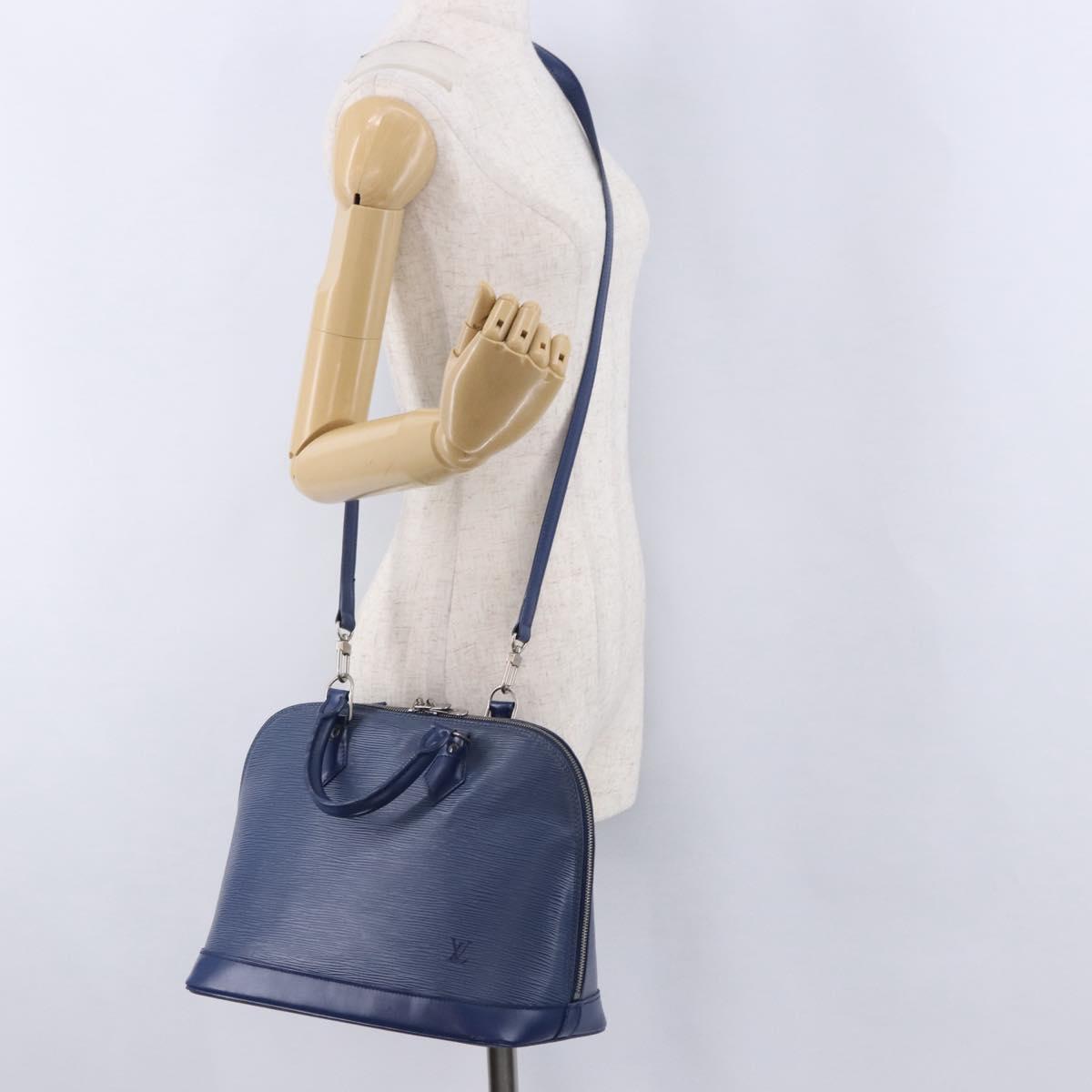 LOUIS VUITTON Epi Alma Hand Bag Myrtille M5214G LV Auth 200284V