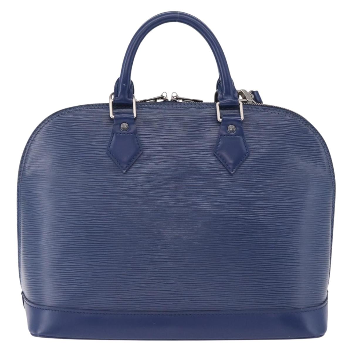 LOUIS VUITTON Epi Alma Hand Bag Myrtille M5214G LV Auth 200284V