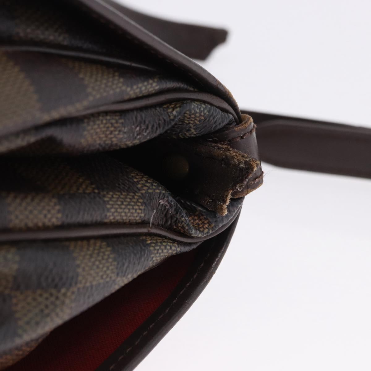 LOUIS VUITTON Damier Ebene Saumur 30 Shoulder Bag SPO N48081 LV Auth 200290